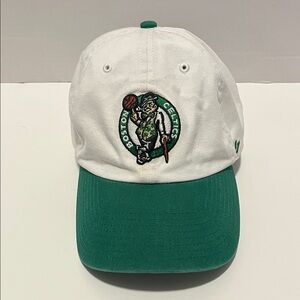 47 Brand Boston Celtics White and Green Cap OSFM